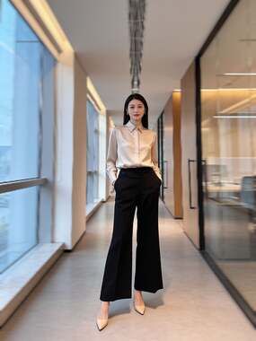 White House Black Market Legacy Fashion Flare Dress Pants Black Size 10R